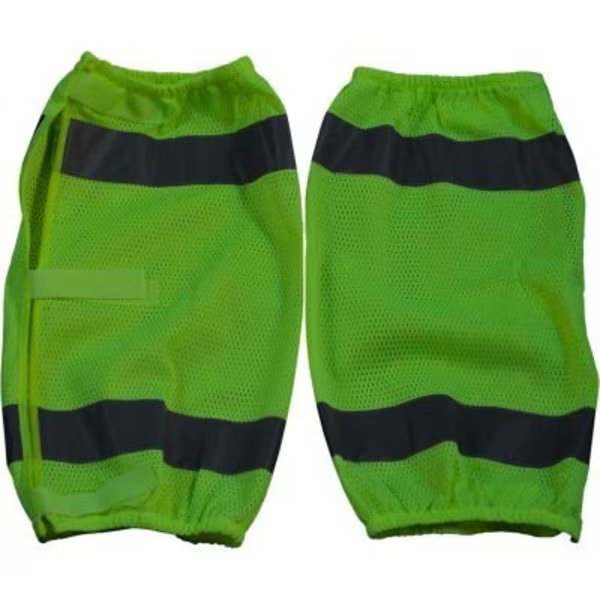 Petra Roc Leg Gaiter, ANSI Class E, Polyester Mesh, Lime, One Size, 1 Pair, Petra Roc Inc, Mfr#: LMG-CE